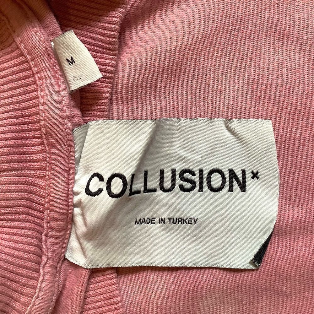COLLUSION oversized long sleeve t-shirt with skate print in pink tie dye Medium - Picture 7 of 8